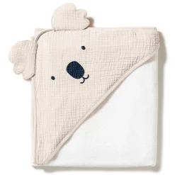 Sorties De Bain*Maïka Cape de bain 100 x 100 cm de Beige Koala