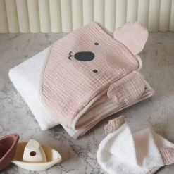 Sorties De Bain*Maïka Cape de bain 100 x 100 cm de Beige Koala