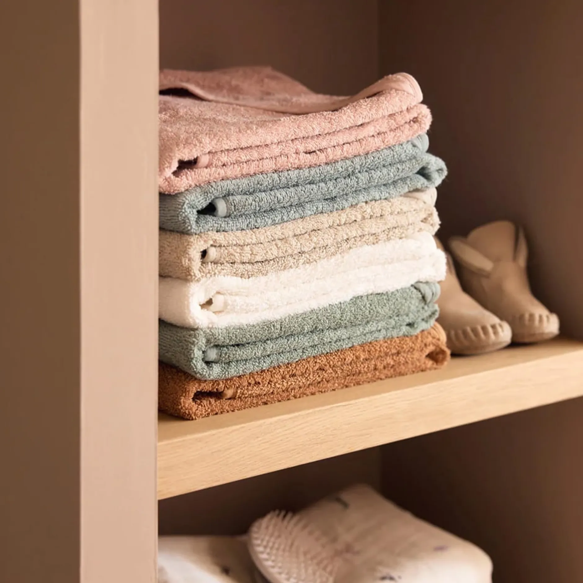 Sorties De Bain*Jollein Cape de bain en éponge 100 x 100 cm de Sea Green