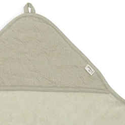 Sorties De Bain*Jollein Cape de bain Soft Waves 75 x 75 cm de Olive Green