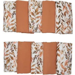 Tours De Lit*BB&Co Caramel Forest Tour de lit modulable & respirant de Imprimé feuillages cassonade