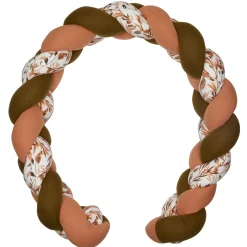 Tours De Lit*BB&Co Caramel Forest Tresse décorative multi-usages 200 cm de Imprimé feuillages cassonade