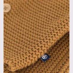 Gilets, Pulls|Gilets, Pulls, Cardigans*Petit Bateau Cardigan en tricot point mousse 3 mois de Cuivre