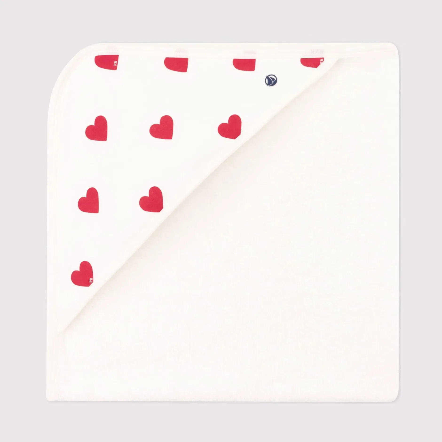 Sorties De Bain*Petit Bateau Carré de bain en coton de Marshmallow