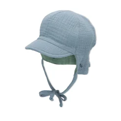 Chapeaux, Bonnets, Écharpes*Sterntaler Casquette saharienne réversible de Bleu/Vert