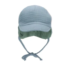 Chapeaux, Bonnets, Écharpes*Sterntaler Casquette saharienne réversible de Bleu/Vert