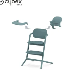 Chaises Hautes Évolutives*CYBEX Chaise haute Lemo 3-in-1 de Stone Blue