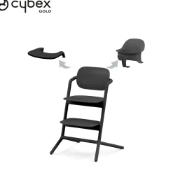 Chaises Hautes Évolutives*CYBEX Chaise haute Lemo 3-in-1 de Stunning Black