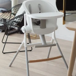 Chaises Hautes Réglables*Béaba Chaise haute Up & Down de Grey / White