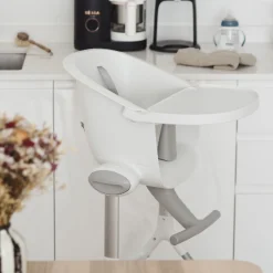 Chaises Hautes Réglables*Béaba Chaise haute Up & Down de Grey / White