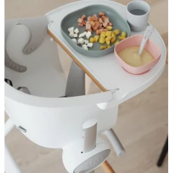 Chaises Hautes Réglables*Béaba Chaise haute Up & Down de Grey / White