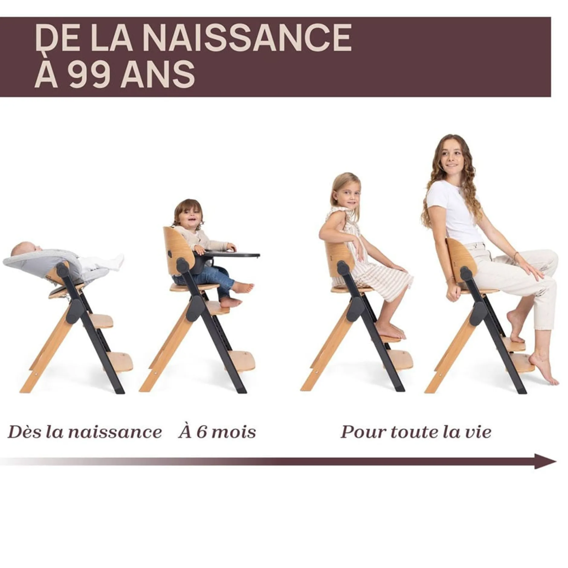 Chaises Hautes Évolutives*Chicco Chaise haute évolutive Meraviglia de Ebony