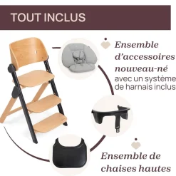 Chaises Hautes Évolutives*Chicco Chaise haute évolutive Meraviglia de Ebony