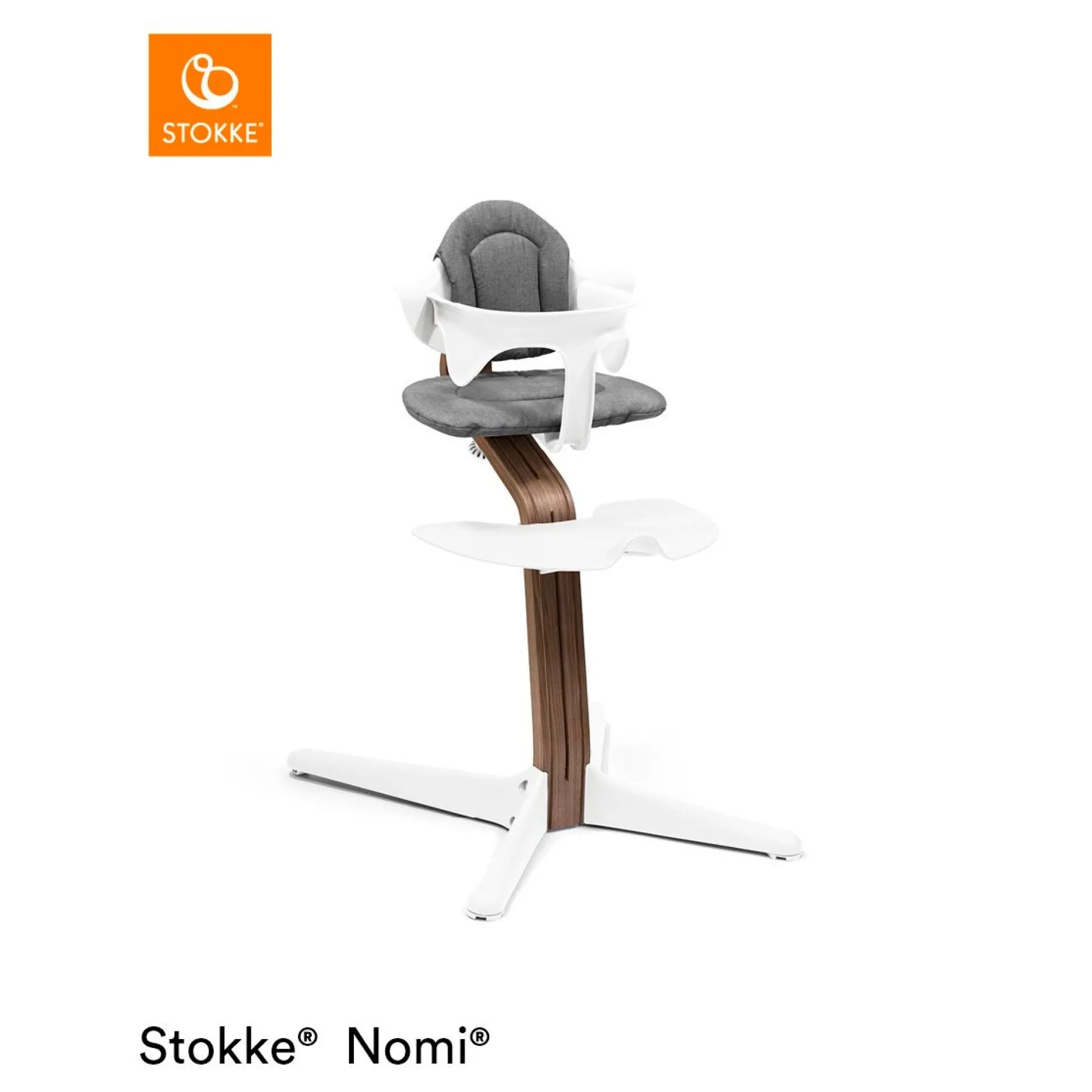 Chaises Hautes Évolutives*Stokke® Chaise Nomi® de Noyer Blanc