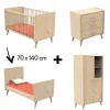 Commodes|Lits 70X140 Évolutifs* Chambre Arty : Lit 70x140 cm évolutif + Commode + Armoire de Sauthon Baby's Sweet Home