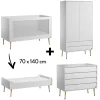 Commodes|Lits 70X140 Évolutifs* Chambre Bosque New : 1 Lit 70 x140 cm + 1 commode + 1 Armoire de Vox