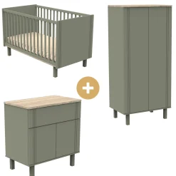 Commodes* Chambre Eléonore : Lit 60 x 120 cm + Armoire + Commode de Sauthon Baby's Sweet Home