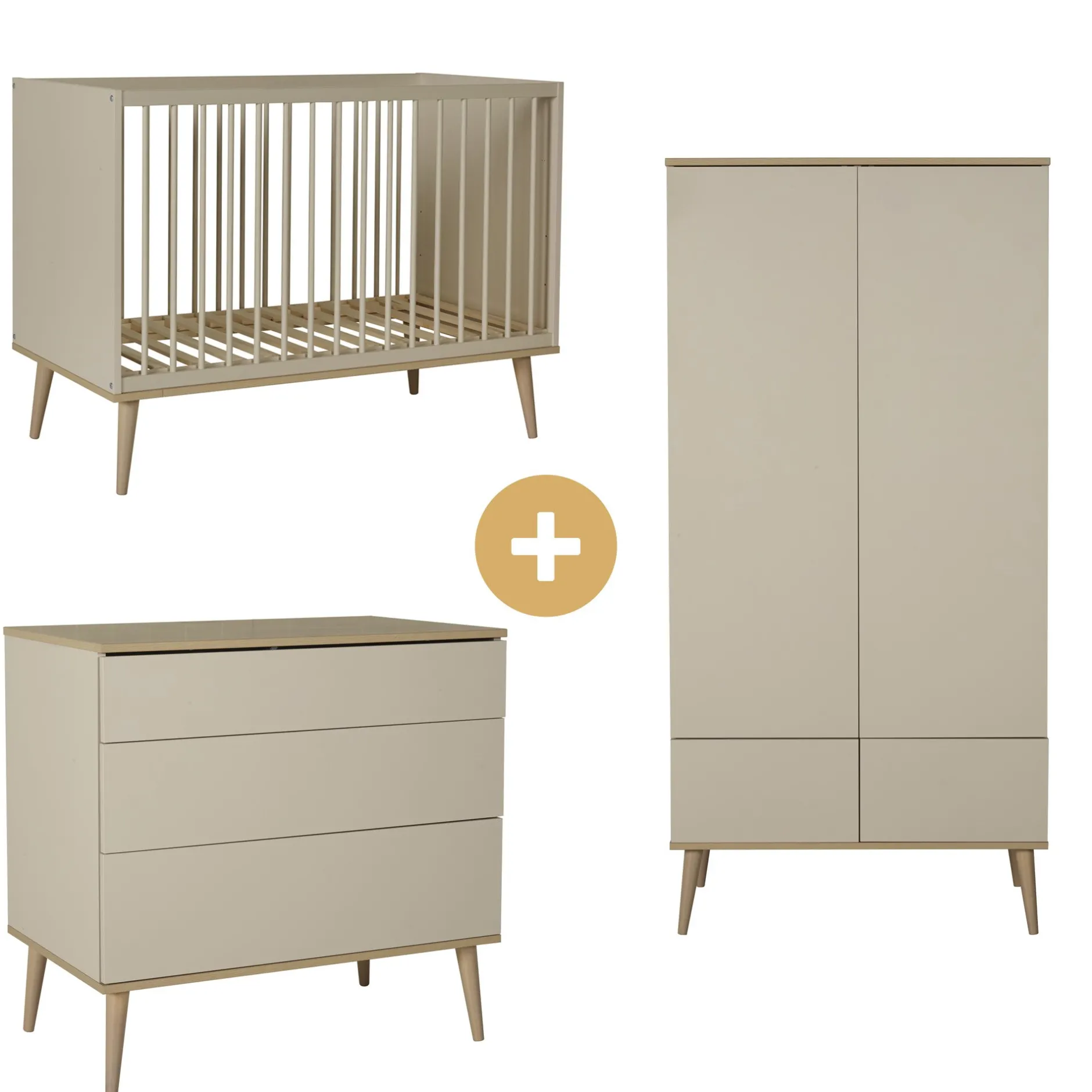 Lits 60X120 Non Évolutifs* Chambre Flow lit 60x120 + armoire + commode de Quax