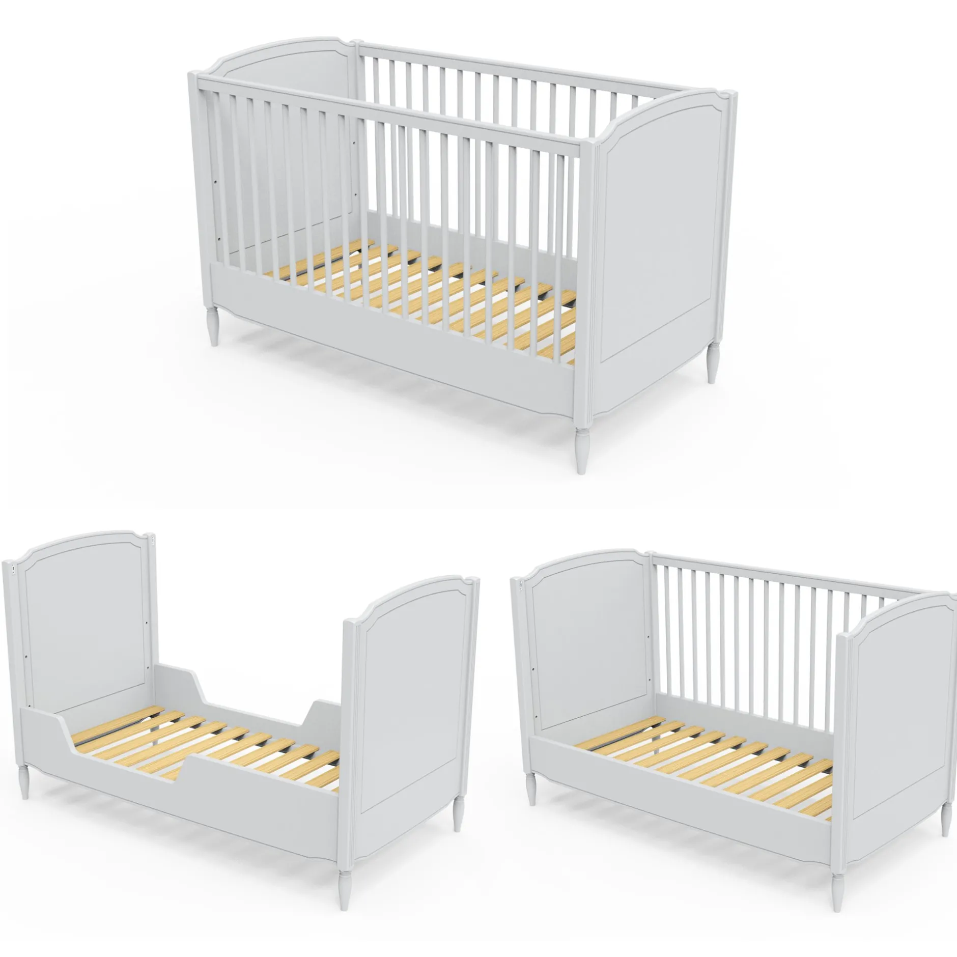 Commodes|Lits 70X140 Évolutifs* Chambre Lafayette : Lit 70 x 140 cm + armoire + commode de Théo