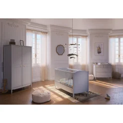 Commodes|Lits 60X120 Évolutifs* Chambre Lafayette : Lit 60 x 120 cm + armoire + commode de Théo