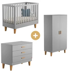 Armoires 3 Portes|Commodes* Chambre Lounge : Lit 60x120 + Armoire + Commode de Vox