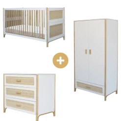 Commodes|Armoires 3 Portes* Chambre Oceania : Lit 60x120 + Armoire + Commode de Théo