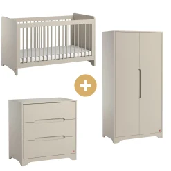 Commodes|Lits 70X140 Évolutifs* Chambre Ova : Lit 70 x 140 cm + Armoire + Commode de Vox