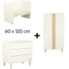 Commodes|Lits 60X120 Non Évolutifs* Chambre Paloma : Lit 60x120 + Commode + Armoire de Sauthon Baby's Sweet Home