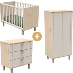 Commodes* Chambre Solène : Lit 60 x 120 cm + Armoire + Commode de Sauthon Baby's Sweet Home
