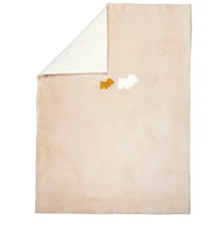 Couvertures*Nattou Charlie Plaid 100 x 135 cm de Flanelle Vanille