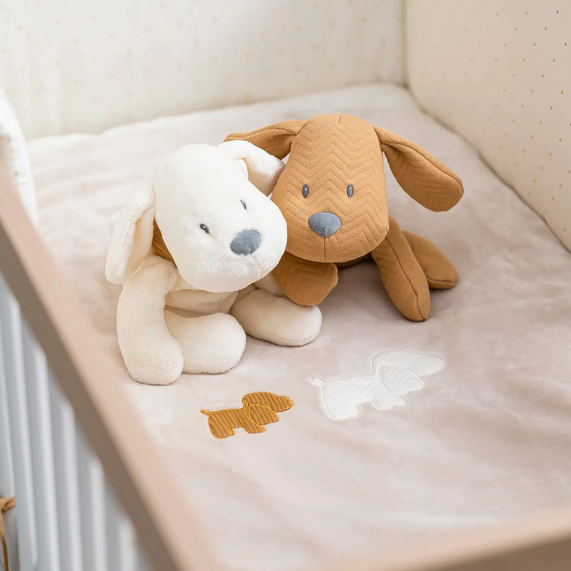 Couvertures*Nattou Charlie Plaid 75 x 100 cm de Jacquard Vanille