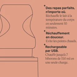 Chauffe-Biberons*Tommee Tippee Chauffe-biberon électrique LetsGo de