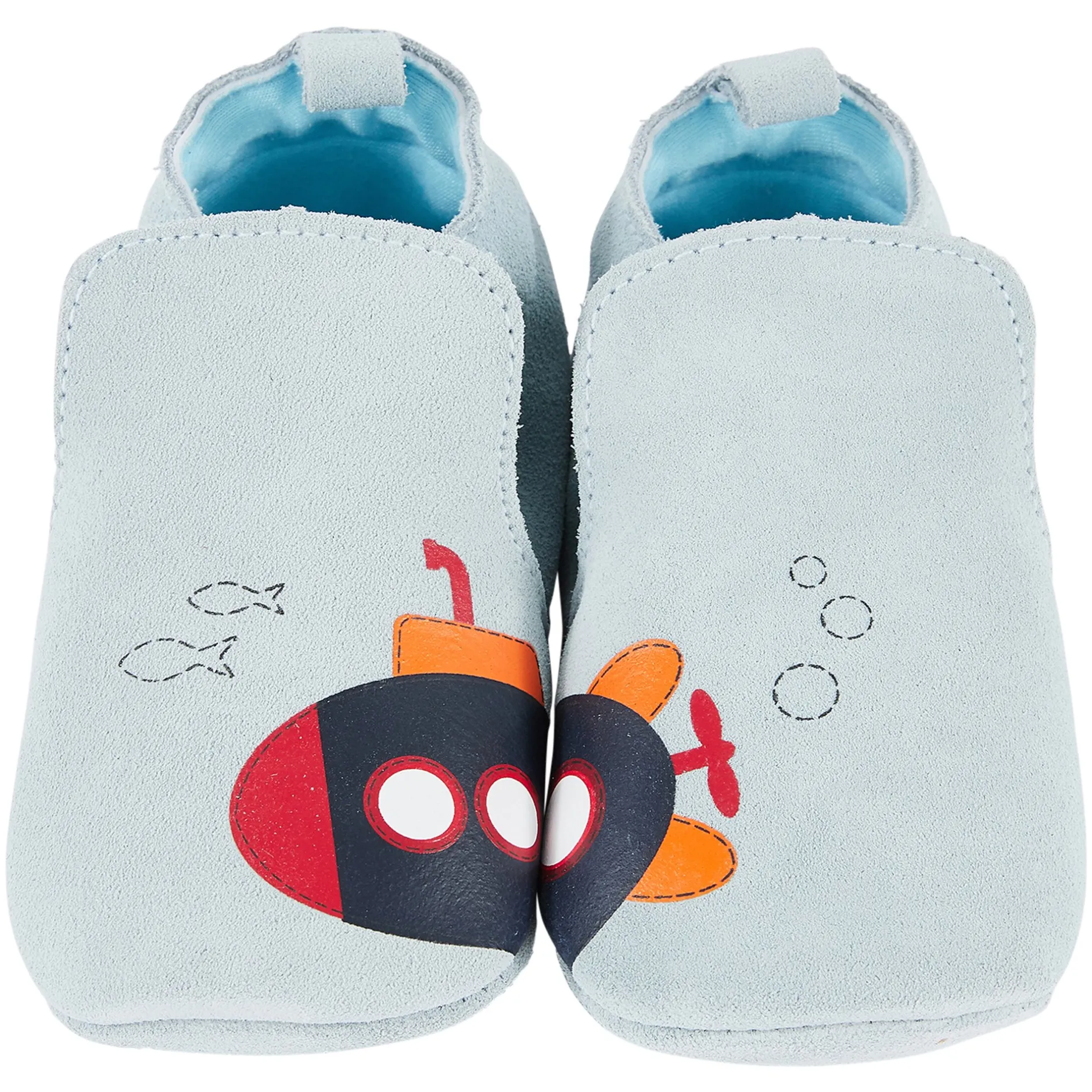 Chaussettes, Chaussons*P'tit bisou Chaussons cuir sous-marin 17/18 de Bleu