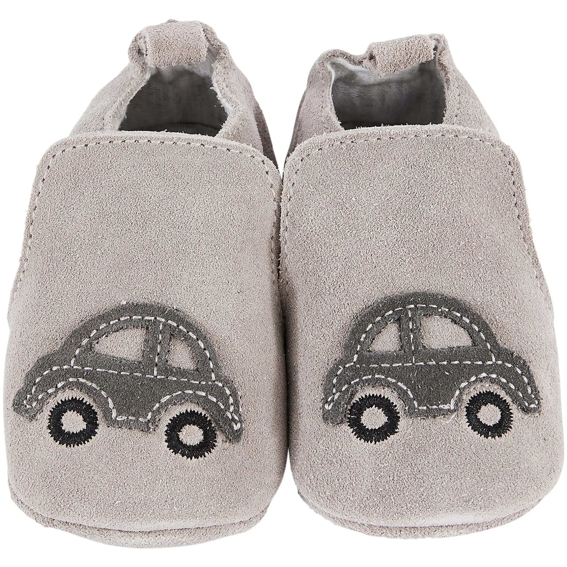 Chaussettes, Chaussons*P'tit bisou Chaussons cuir voiture 17/18 de Gris