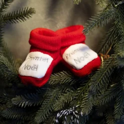 Chaussettes, Collants, Chaussons|Chaussettes, Chaussons*Trois Kilos Sept Chaussons de Noël Taille unique de Rouge