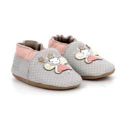 Chaussettes, Collants, Chaussons*Robeez Chaussons Fancy Girl de Gris clair