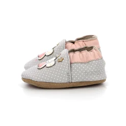 Chaussettes, Collants, Chaussons*Robeez Chaussons Fancy Girl de Gris clair