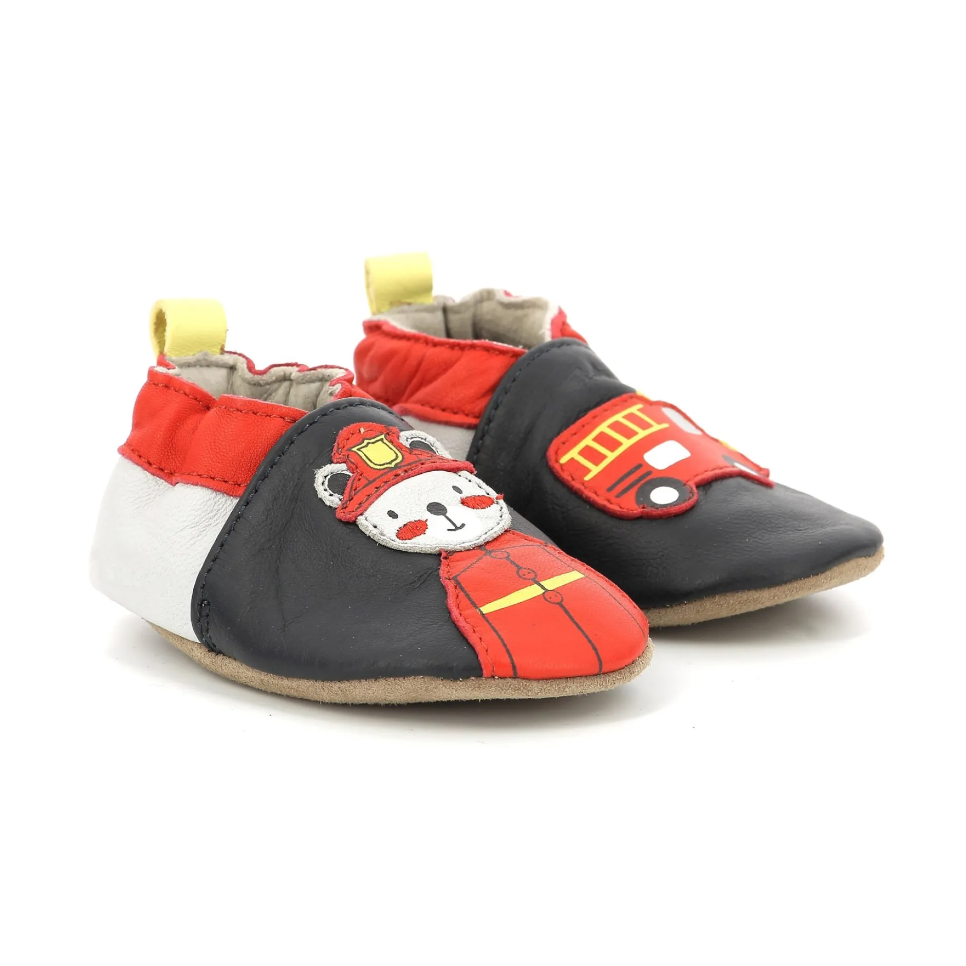 Chaussettes, Chaussons*Robeez Chaussons Fireman 17/18 de Marine