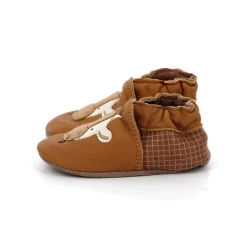 Chaussettes, Chaussons*Robeez Chaussons Funny Cow 17/18 de Marron