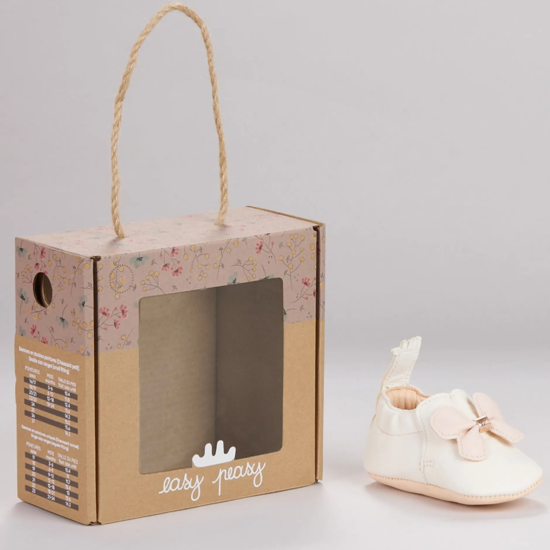 Chaussettes, Collants, Chaussons*Easy Peasy Chaussons My Blumoo Papillon Volant 12-18 mois de Blanc