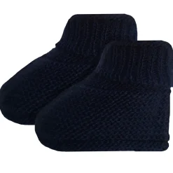 Collection Tricot|Bonnets, Moufles, Chaussons*P'tit bisou Chaussons tricot 1 mois de Marine