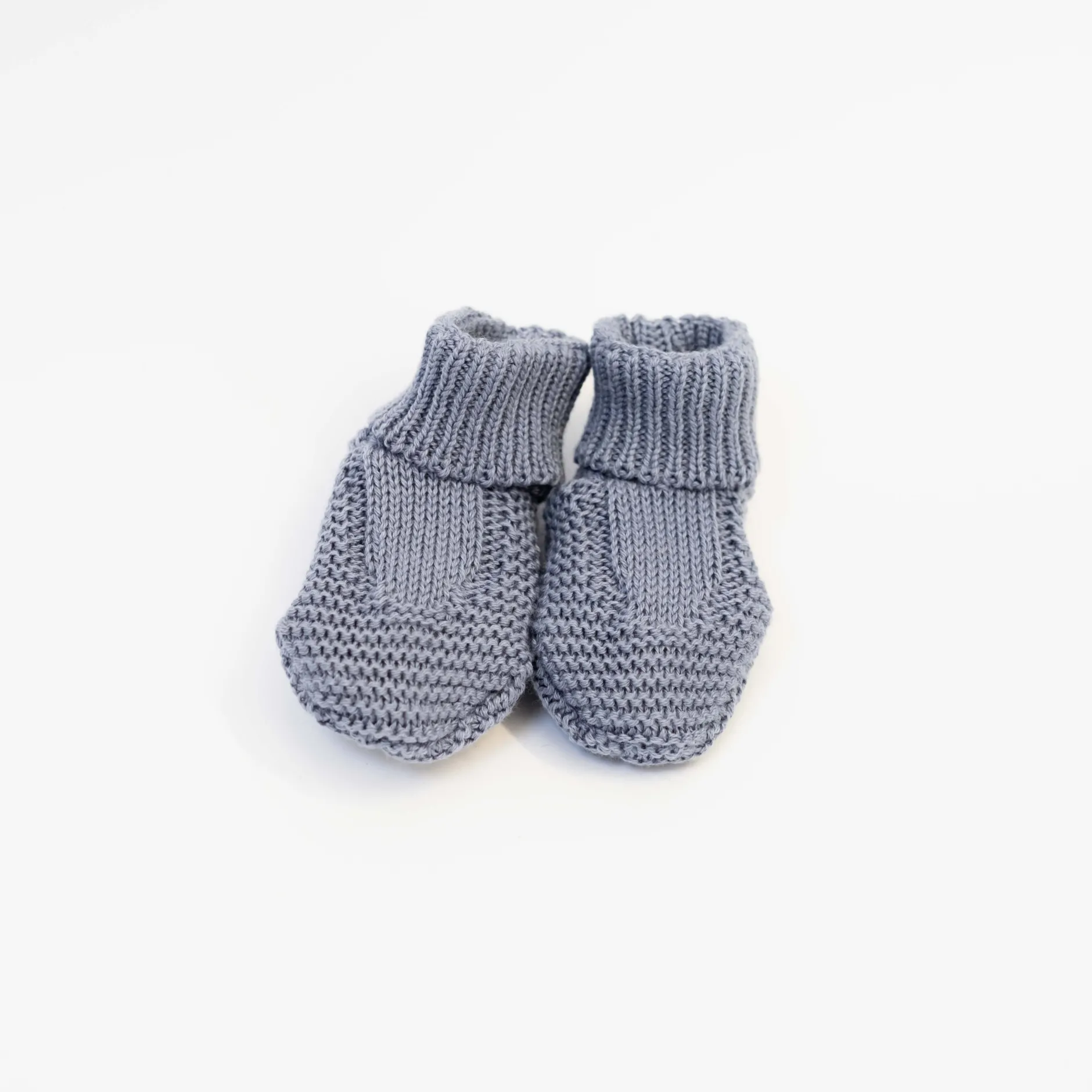 Bonnets, Moufles, Chaussons|Vêtements Naissance*La Manufacture de Layette Chaussons Tricot Petits Chats de Bleu Orage