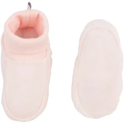 Bonnets, Moufles, Chaussons|Vêtements Naissance*P'tit bisou Chaussons velours de Rose