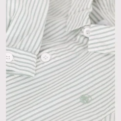 T-Shirts, Polos, Chemises*Petit Bateau Chemise en coton rayée de Paul / Ecume