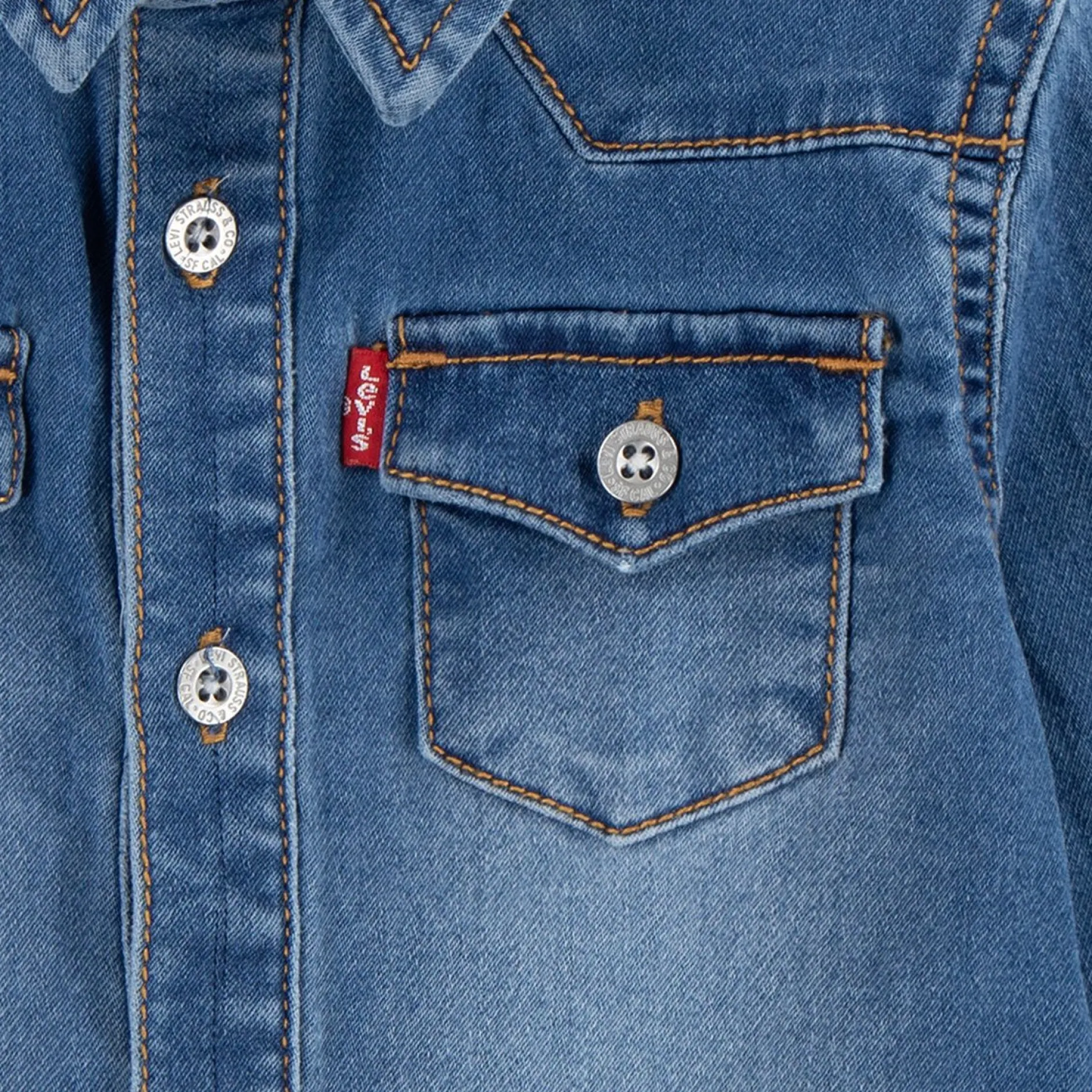 T-Shirts, Polos, Chemises|T-Shirts, Blouses, Chemises*Levi's Kids Chemise en denim manches longues de