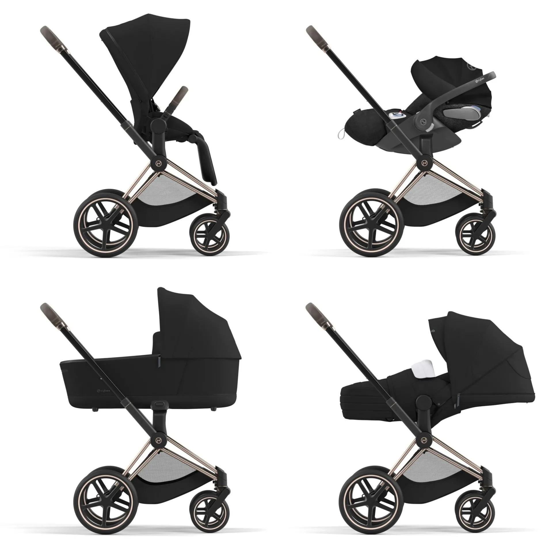 Packs Poussettes|Tout Pour Vos Balades*CYBEX Châssis Priam 4 de Rose Gold
