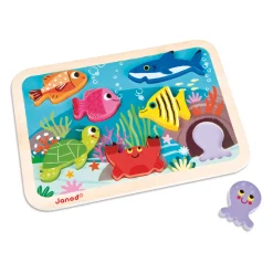 Puzzle|Jouets En Bois*Janod Chunky Puzzle bois 7 pièces de Marin