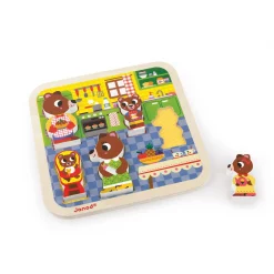 Puzzle|Jouets En Bois*Janod Chunky Puzzle bois 7 pièces de Marin