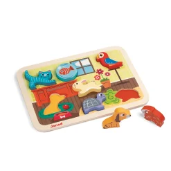 Puzzle|Jouets En Bois*Janod Chunky Puzzle bois 7 pièces de Marin