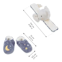 Coffrets De Naissance*Kaloo Coffret Chaussons et bracelet de Élephant